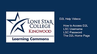 D2L Help Videos: How To Access D2L Account