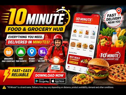 10 Minutes Food & Grocery Hub