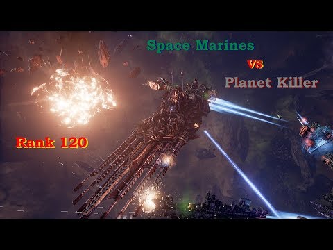 Space Marines vs Planet Killer! Rank 120, Heroic Difficulty, 1500 Points - Battlefleet Gothic Armada