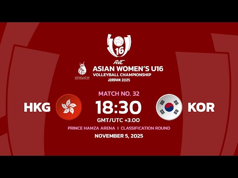 [ LIVE ] HKG VS KOR I 2nd Asian Women's U16