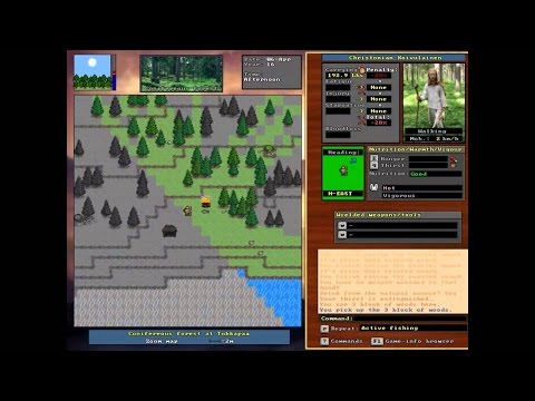 Let's Play Unreal World Ep 5 - Fishing, Falling, Hunting