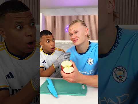 Haaland's Perfect Jawline🤣 #mbappe #haaland #funny #football