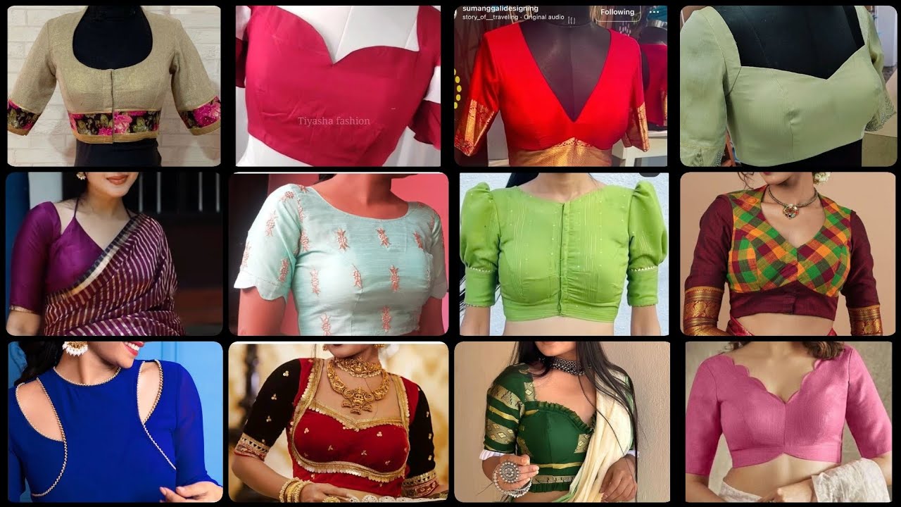 Latest Front Neck Designs For Blouse 2025 //New Blouse Design Front Side // Blouse Front Neck