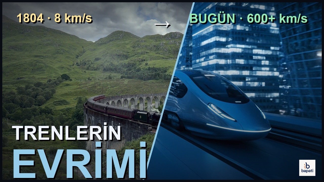 İlk Tren Koşan Attan Yavaştı — 220 Yılda Ne Oldu? 🚄