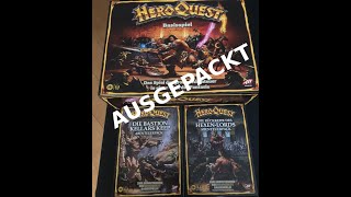 Hasbro/Avalon Hill: HEROQUEST Erweiterungen ausgepackt