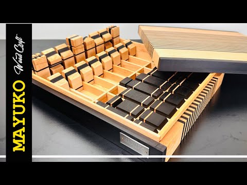 Making modern minimalist chess pieces