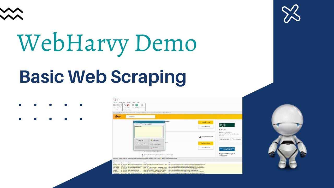 WebHarvy Demo - Basic Web Scraping