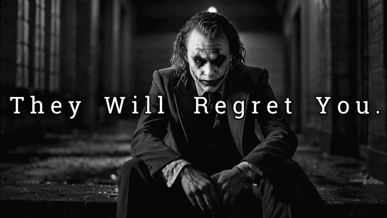 They Will Regret You, But When it's Too Late.