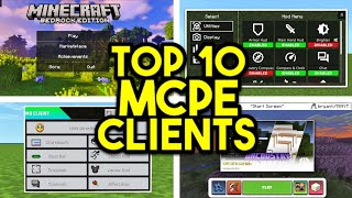 Top 10 Clients For Minecraft Bedrock 1.20! (FPS BOOST)