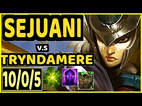CARIOK (SEJUANI) vs TRYNDAMERE - 10/0/5 KDA JUNGLE CHALLENGER GAMEPLAY - BR