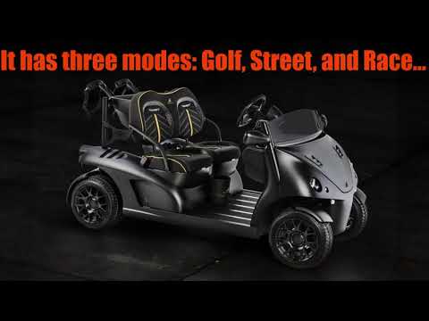 The Garia Golf Cart: Four-Wheeled Luxury Street-Legal (in the EU) Golf Cart