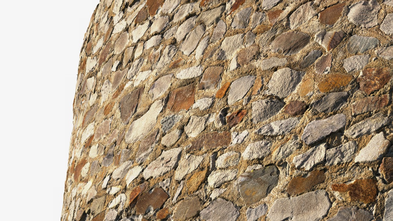 8K seamless PBR material: Rock masonry wall #11