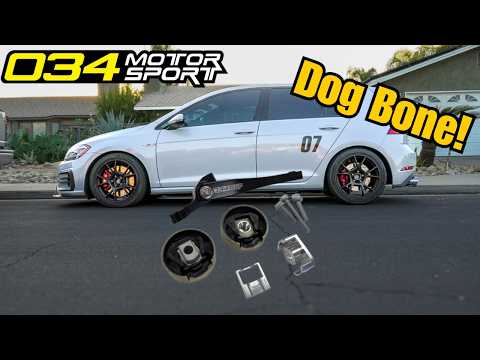 034 Motorsport Dog Bone Install MK7 GTI! (Increased Grip!!)
