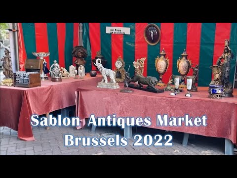 Mercado de Pulgas de Bruxelas, Sablon - Mercado vintage e de antiguidades, Marché des Antiquaires