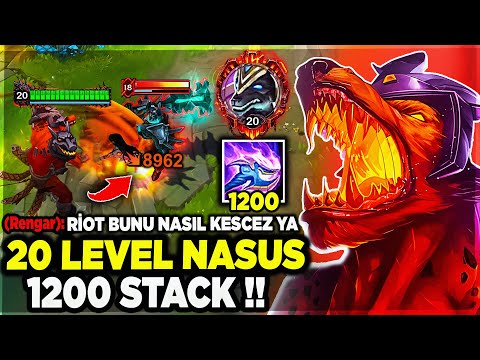 20 LEVEL 1200 STACK NASUS !! %100 LOSE MAÇI TAŞIDIM 🔥