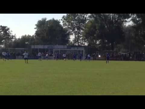 United-DAVO doelman Hofman stopt strafschop Olympia Haarlem,