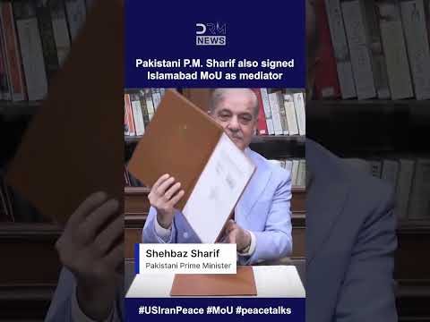 Pakistani P.M. Sharif also Signed U.S-Iran MoU after President Trump & Pazeshkian