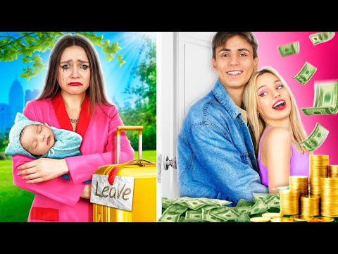 My Dad Left The Family | Bad Mom vs Good Dad
