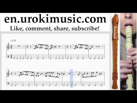 Recorder lessons (B.) OneRepublic - Truth To Power Sheet Music Tutorial Part#2 um-i352