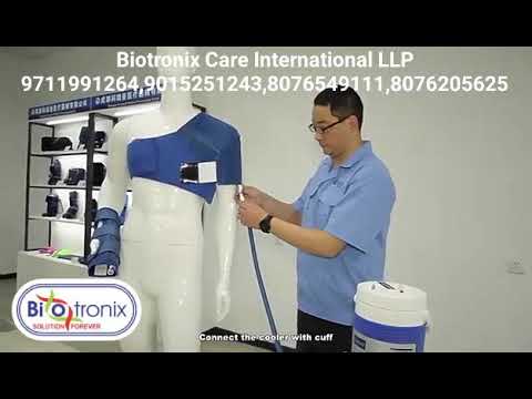 Cold Compression Cryo Cuff Therapy Unit With Motor and 4 Cuff Attachment Ankle Knee Shoulder Back