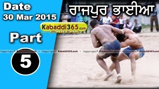 Rajpur Bhayan (hoshiarpur) Kabaddi Tournament 30 Mar 2015  Part 1 by Kabaddi365.com