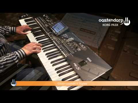 Korg PA3X Performance Demo Gitaarsounds