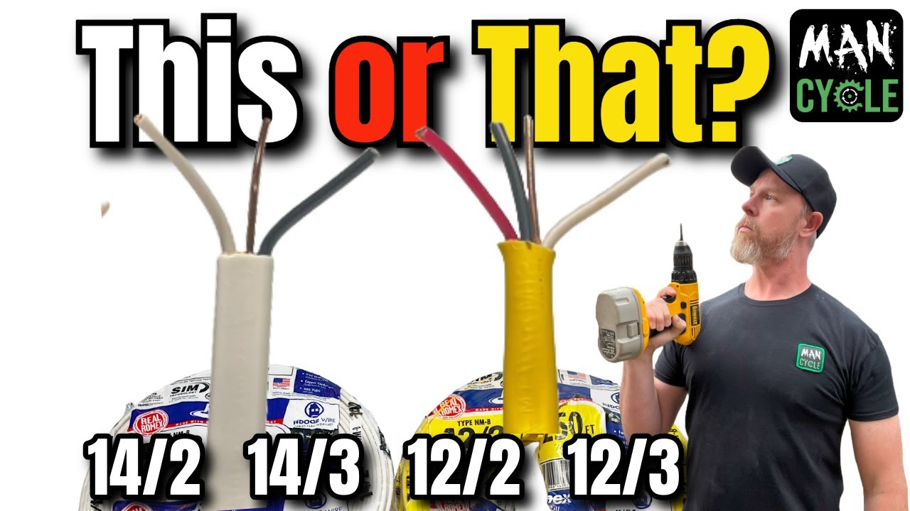 Types of Romex Explained - 14/2 14/3 12/2 and 12/3 - WIRING BASICS