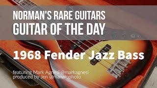 Video thumbnail for 1968 Fender Jazz Bass Sunburst | Guitar of the Day by Normans Rare Guitars