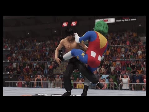 Bruce Lee vs. Doink the Clown (WWE 2k19) - CPU vs. CPU - Epic Battle 💯 🐲 - Dragon Fights 🐉