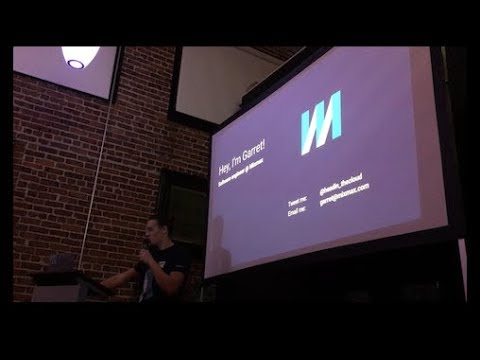 Garret Meier Presenting at SfNode Meetup, November 2, 2017