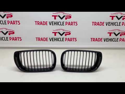 Fits BMW 3 Series E46 LCI 2002-2005 Front Kidney Grilles Single Slat Gloss Black video