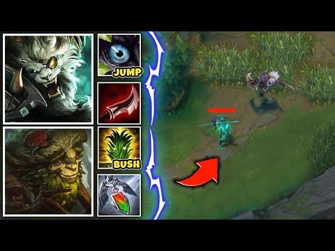 When you play rengar ivern bot lane and place bushes everywhere for non-stop jumps