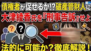 【債権者が刑事告訴を促すには？】Geminiによれば要件は揃っている！むしろ大津氏にとっても潔白を証明する大チャンスになるはず！【みんつく党約１６００万円返還請求裁判】