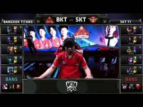 BKT (G4 Irelia) VS SKT (Faker Olaf) Highlights - S5 World Championship Group W1D2