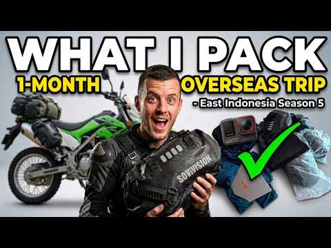 What I Pack for a Month-Long Motorcycle Trip ( Java ) Season 5