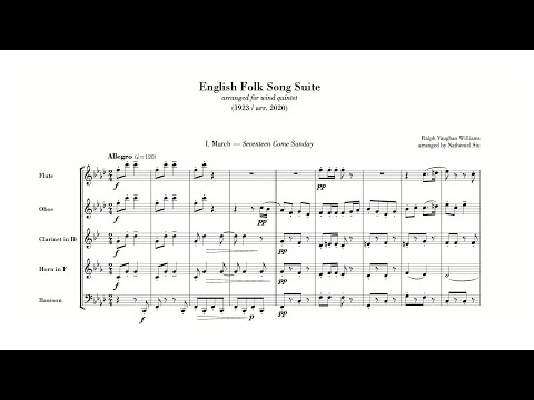 Vaughan Williams: English Folk Song Suite (arr. for wind quintet)