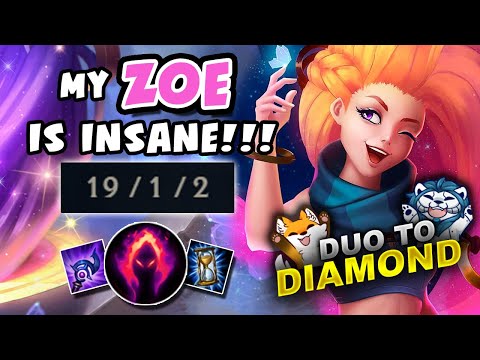 MY ZOE IS INSANE!!! ONE SHOTS GALORE! DUO TO DIAMOND - VICKSY | League of Legends