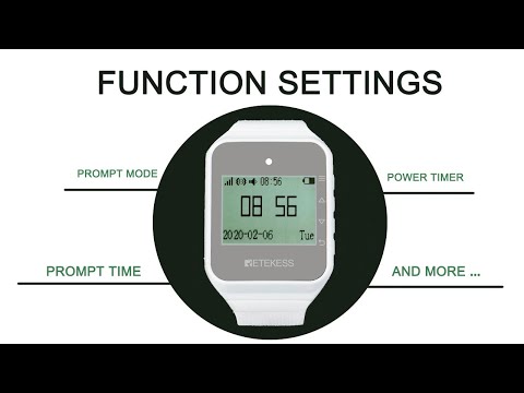 Retekess TD108 Calling System Settings Introduction