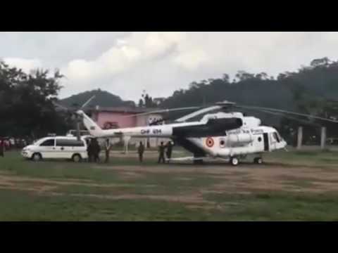 The body of late. Major Maxwell Mahama is taken from Obuasi to Accra