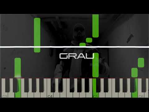 Azad x Miami Yacine x Pajel - Grau | Instrumental Beat Reproduced + easy piano tutorial(nachspielen)