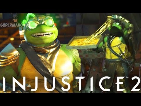 Raphael Eats Pizza Mid Match Epic Ability! - Injustice 2 "Ninja Turtles" Raphael Gameplay Video