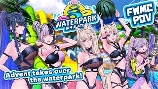 【WATERPARK SIMULATOR COLLAB】REBELLION in the waterpark 🐾 #holoAdvent 【FUWAMOCO POV】