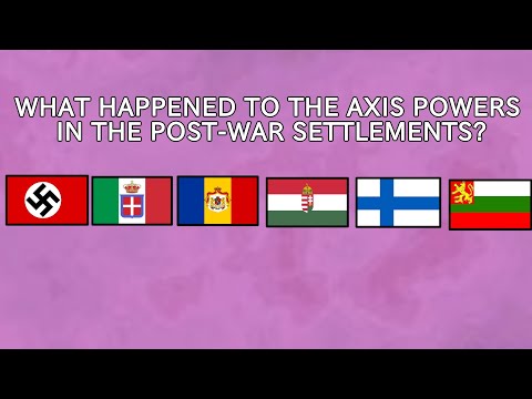 The Territorial losses (and gains) of the Axis powers after WW2.