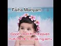 Beautiful Muslim  Girl Double Names Using Mariyam //  Girl Names With English and Malayalam Meaning