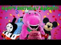 Happy Birthday Barney The Dinosaur