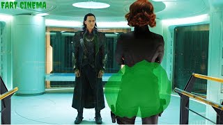 Black Widow rips a fart on Loki