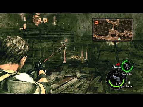 Resident Evil 5 Walkthrough Part 10 ( Veteran Chapter 4-2 )