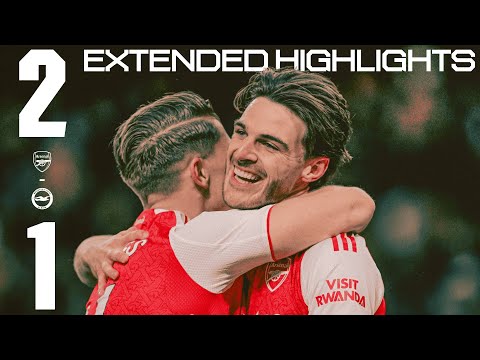 OUR THIRD CONSECUTIVE PREMIER LEAGUE WIN 👊 | EXTENDED HIGHLIGHTS | Arsenal v Brighton (2-1) | PL