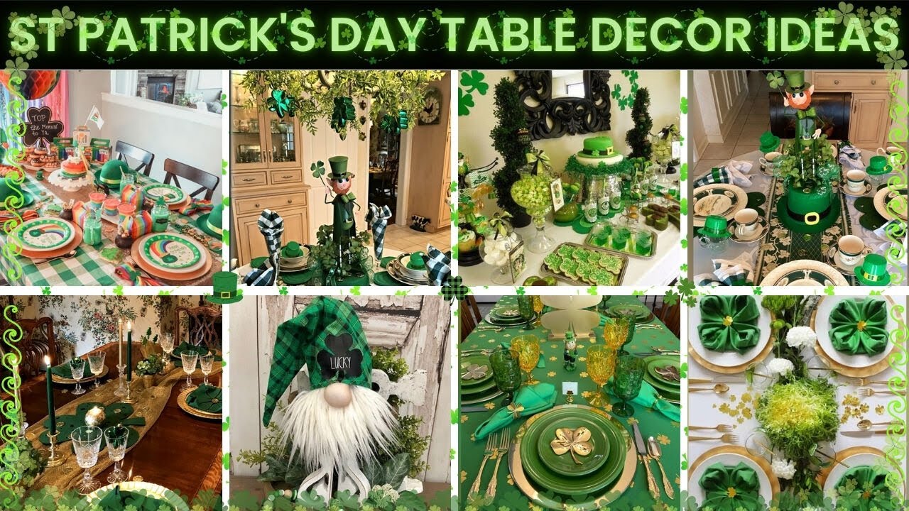Gorgeous DIY Saint Patrick's Day Table Decoration Ideas 2026 - Tablescapes & Centerpieces!