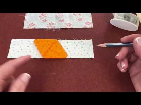 How To Use Jen Kingwell's Hand Piecing Diamond Template
